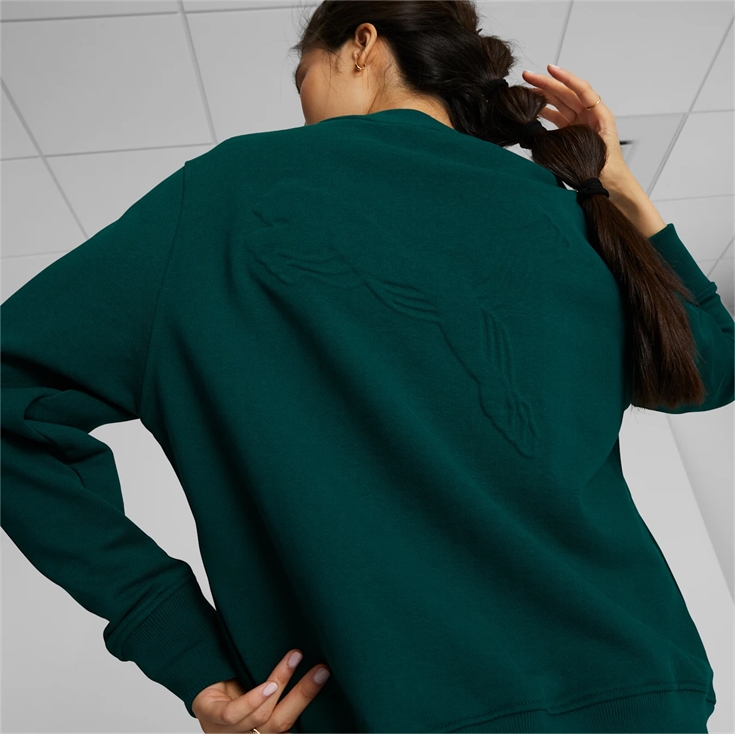 PUMA Basketball Stewie Sweatshirt - Varsity Green | WOMENS