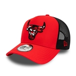 New Era NBA Camo Infill Logo Trucker Snapback - Chicago Bulls