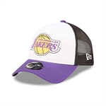 New Era NBA Team Color Logo Trucker Snapback - Los Angeles Lakers