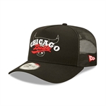 New Ere NBA Logo Overlay Trucker Snapback - Chicago Bulls