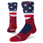 Stance American Infiknit™ Basketball Crew Socks - Red