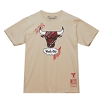 Mitchell & Ness NBA Game Day Pattern T-Shirt - Chicago Bulls