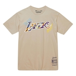 Mitchell & Ness NBA Game Day Pattern T-Shirt - Los Angeles Lakers
