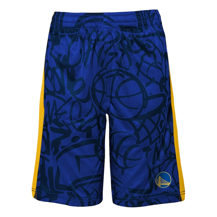 NBA Scribble Dribble Baller Shorts - Golden State Warrios | BØRN