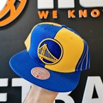 Mitchell & Ness NBA What The Pinstripe Snapback - Golden State Warriors