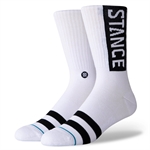 Stance OG Classic Crew Basketball Socks - White