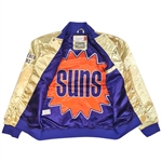 Mitchell & Ness NBA Fashion Lightweight Gold Satin Jacket - Phoenix Suns