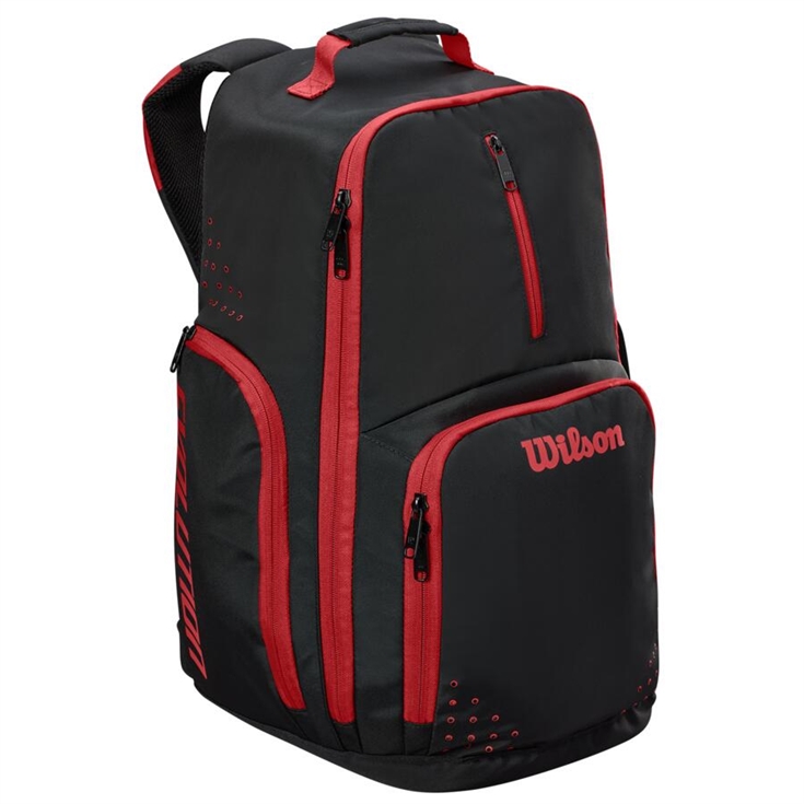 Wilson Evolution Basketball Backpack (Large) - Black/Gym Red