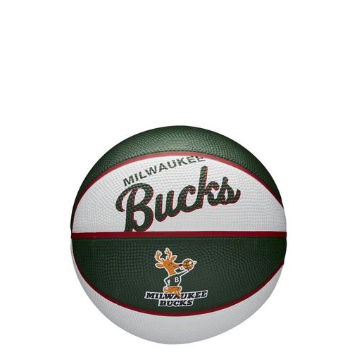 Wilson NBA Team Retro Basketball (3) - Milwaukee Bucks