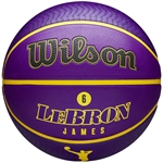 Wilson NBA Player Icon Basketball - LeBron James (7) - Outdoor